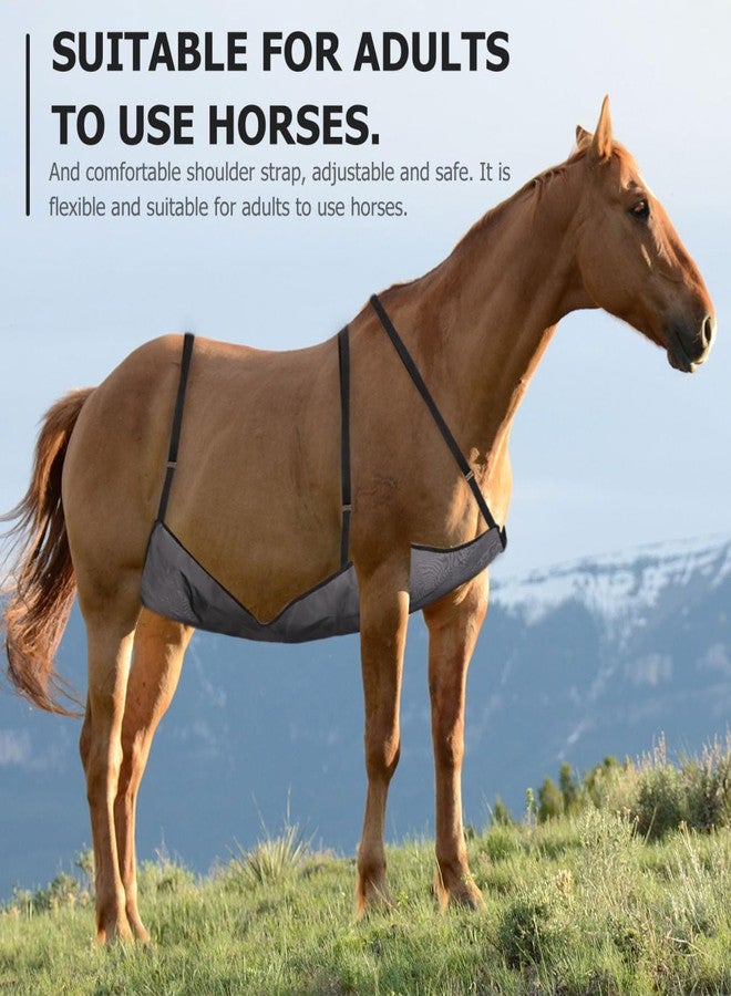 FONDOTIN Horse Belly Guard Sheet Protective Cover Breathable Mesh Horse Sheath for Outdoor Riding and - Image 4